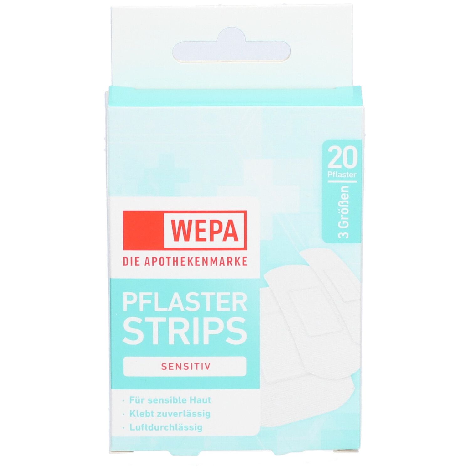 WEPA Pflaster Strips sensitiv 3 Größen