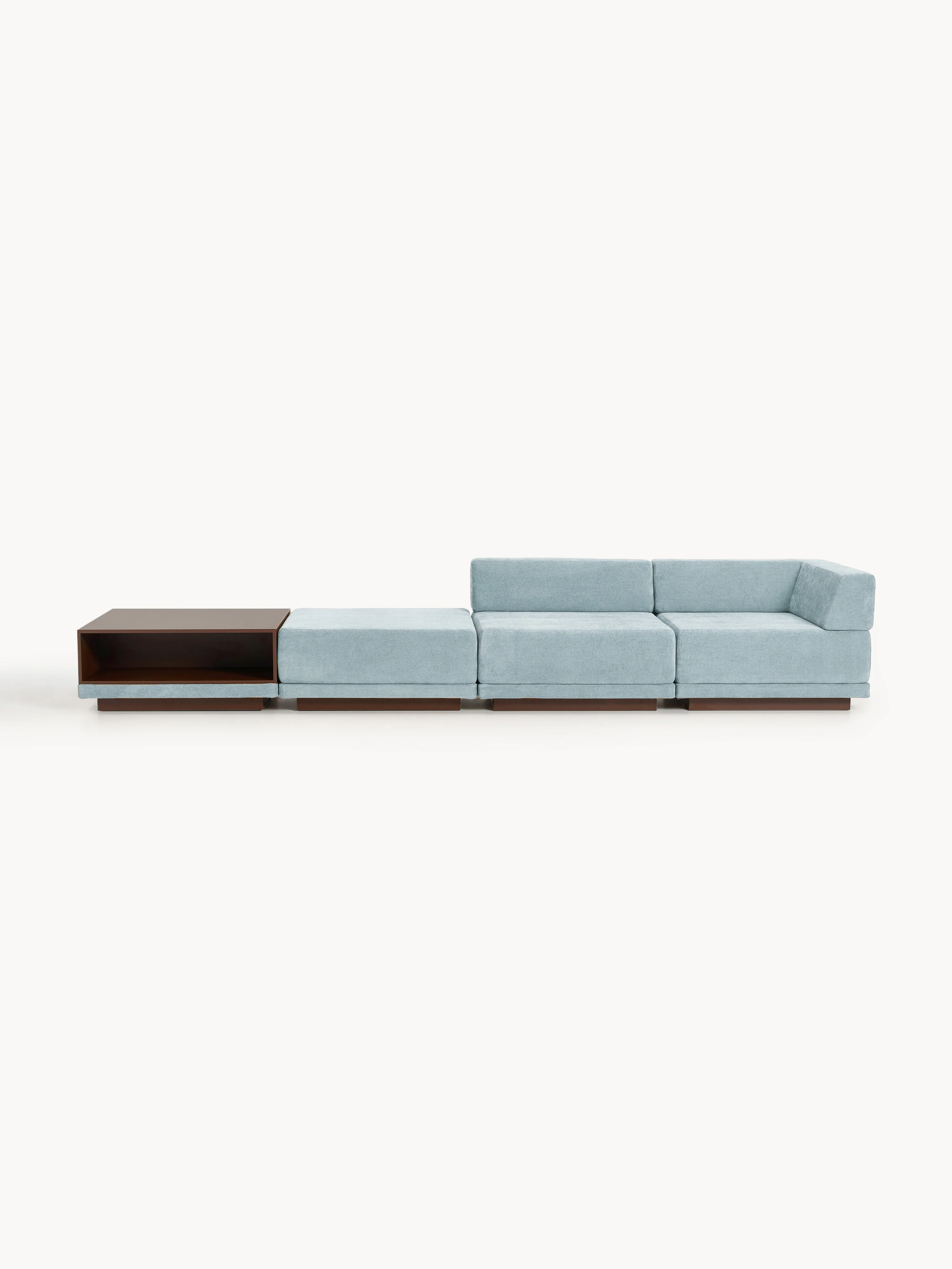 Modulaire bank Colin (4-zits) met salontafel & poef