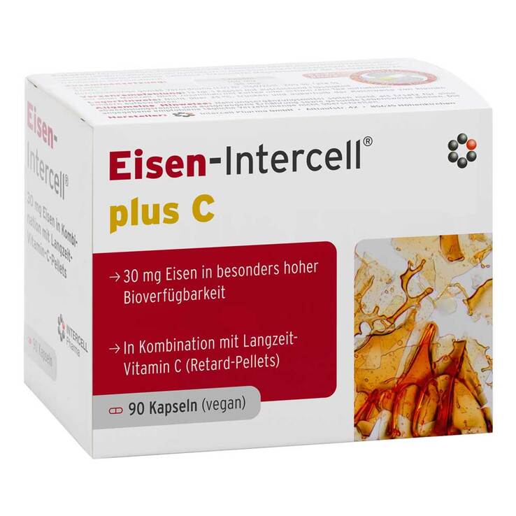 Eisen-Intercell plus C magensaftresistente Kapseln, 90 St