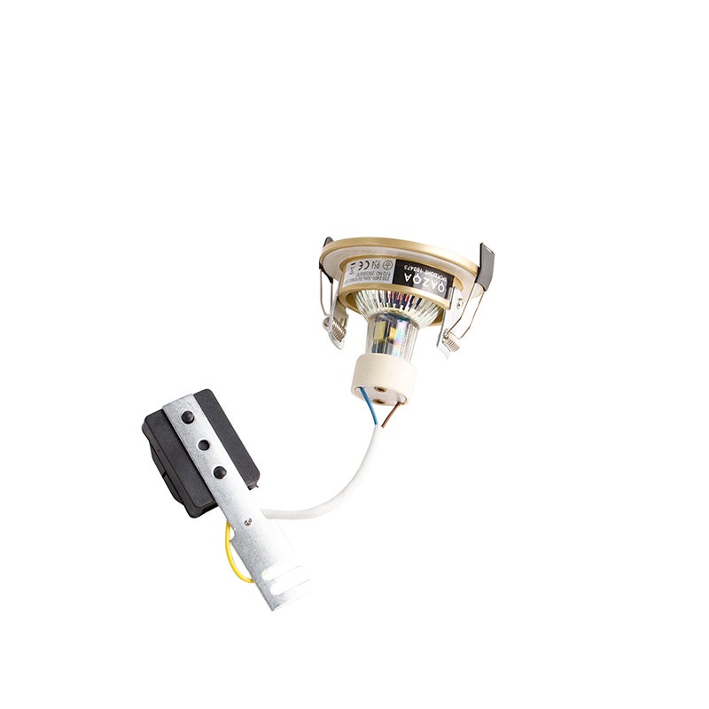 Moderne inbouwspot, goud, rond, IP44 - Xena