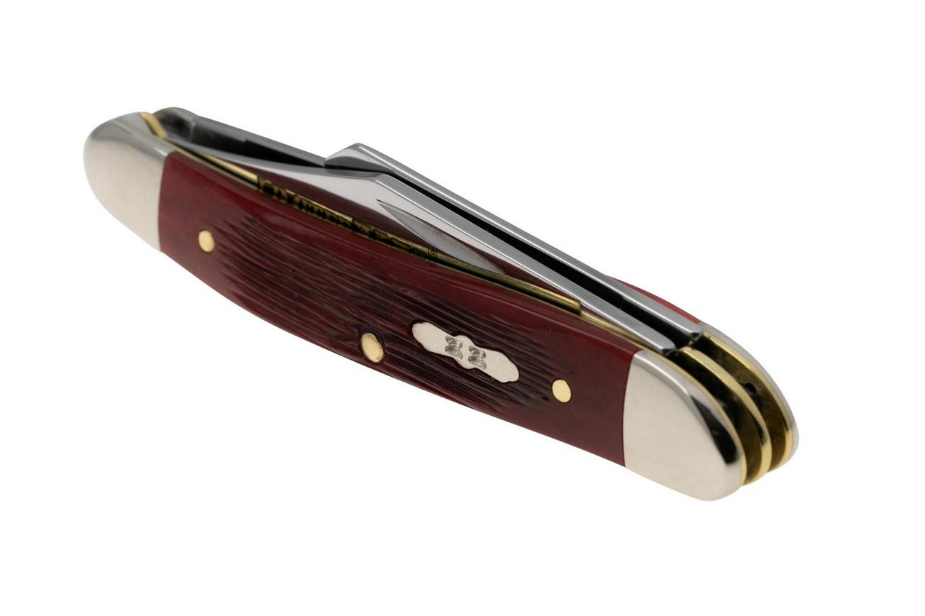 Case Medium Stockman 12210 Old Red Bone Barnboard Jig, zakmes, Limited XX Edition XXXVII