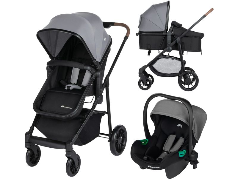 Bebeconfort Kinderwagenset Haze Trio Tinted Gray Komfort Buggy und Travelsystem