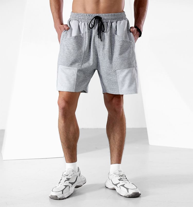 Double White - Effen joggingbroek met trekkoord in de taille