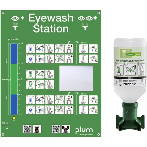 Solution Saline - Lave-oeil Station Rinçage Oculaire PLUM