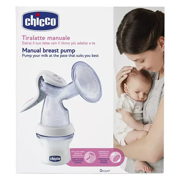 Chicco Allaitement Tire-Lait Manuel Natural Feeling avec Accessoires