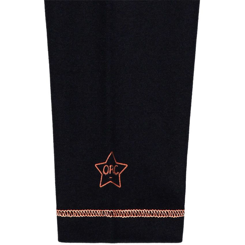 Lot de 2 leggings en jersey avec print fantaisie - Noir
