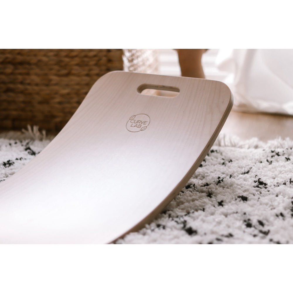 Køb Curve Lab Balancebræt Light Grey Perfect Arc Felt