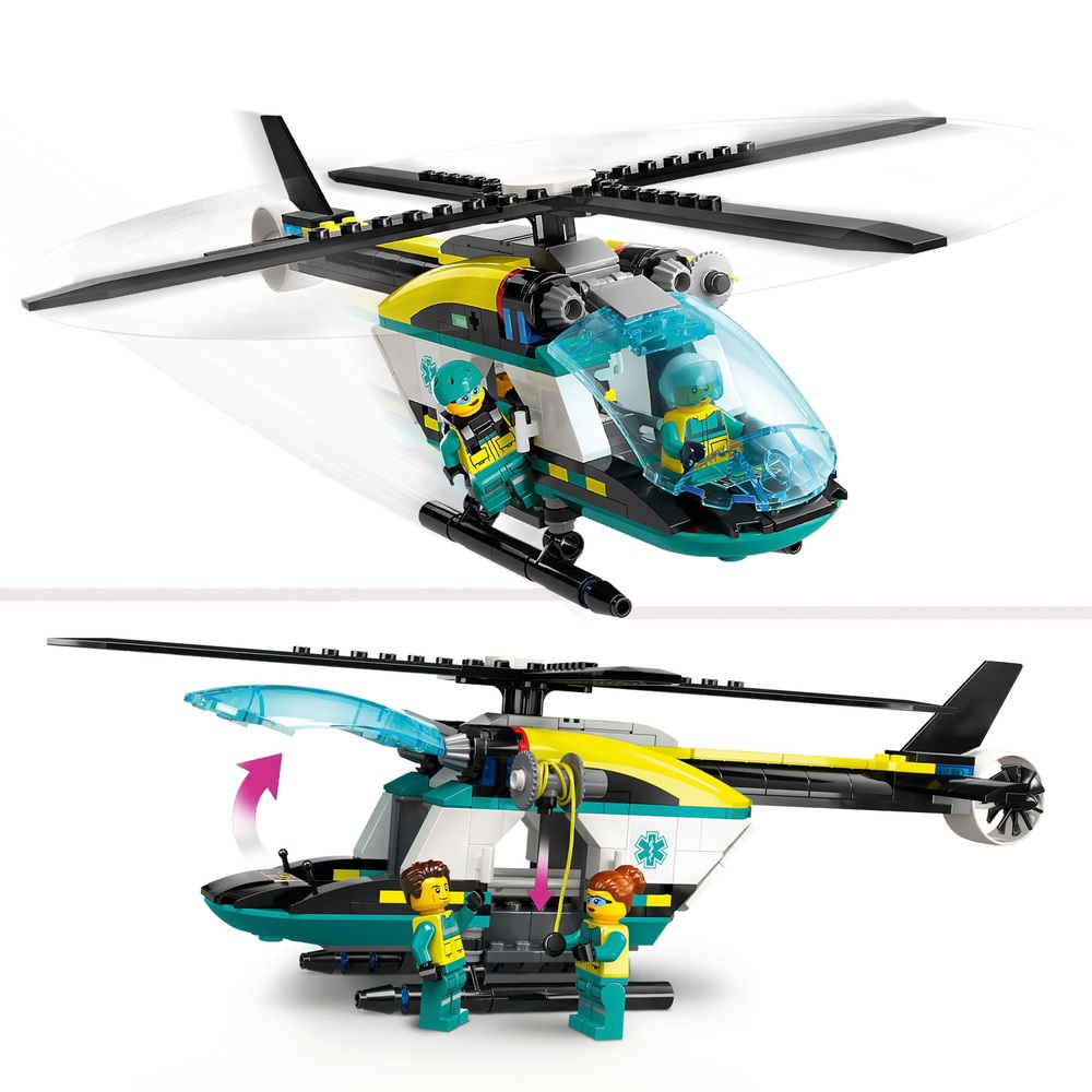 LEGO City 60405 Notfall-Rettungshubschrauber Spielzeugfahrzeug