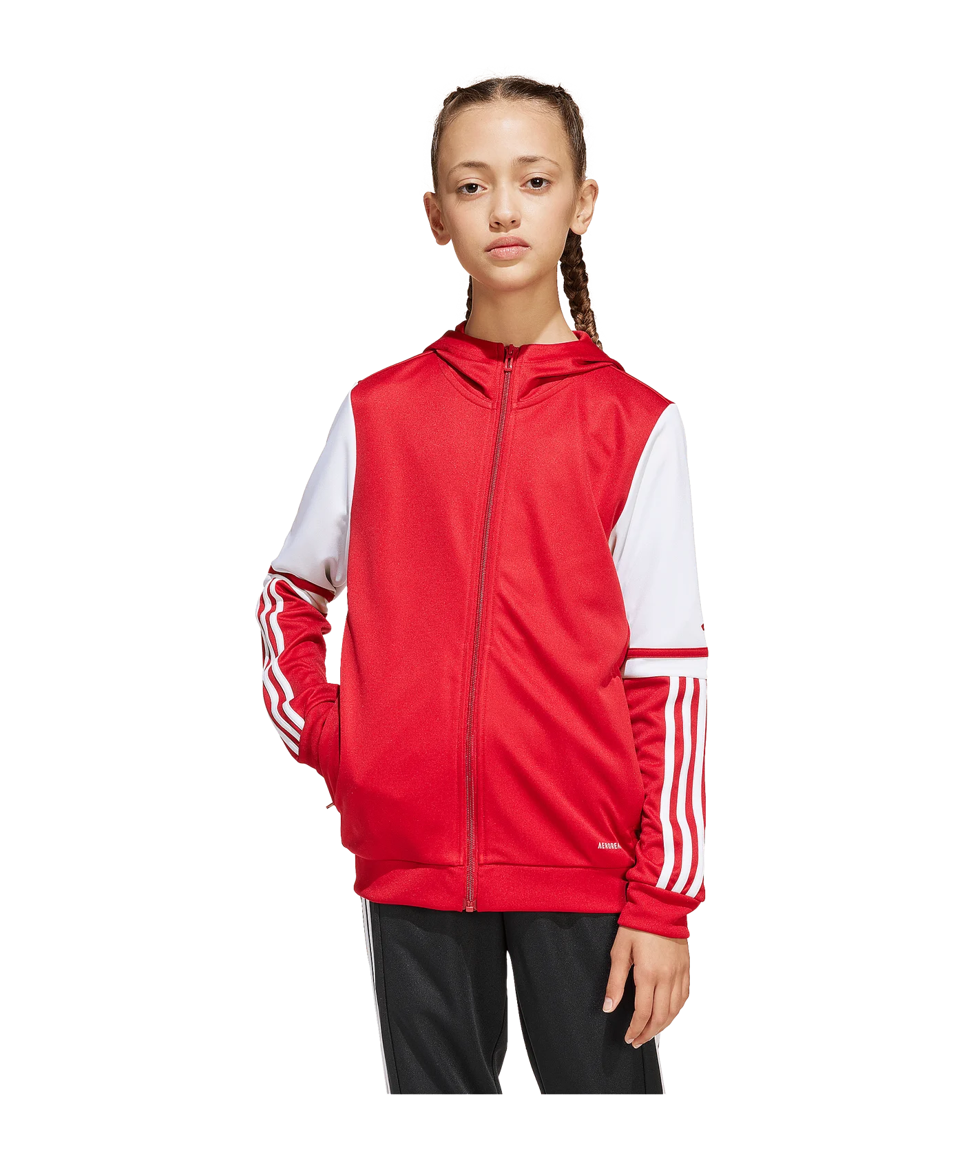adidas Squadra 25 Kapuzenjacke Kids Rot