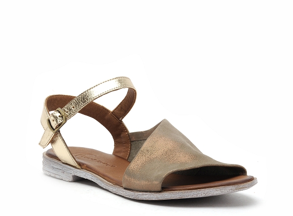 Lune et l autre nu pieds plats femme sandra kaki