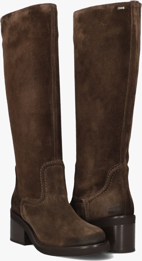 bruine nubikk hoge laarzen cassy boot