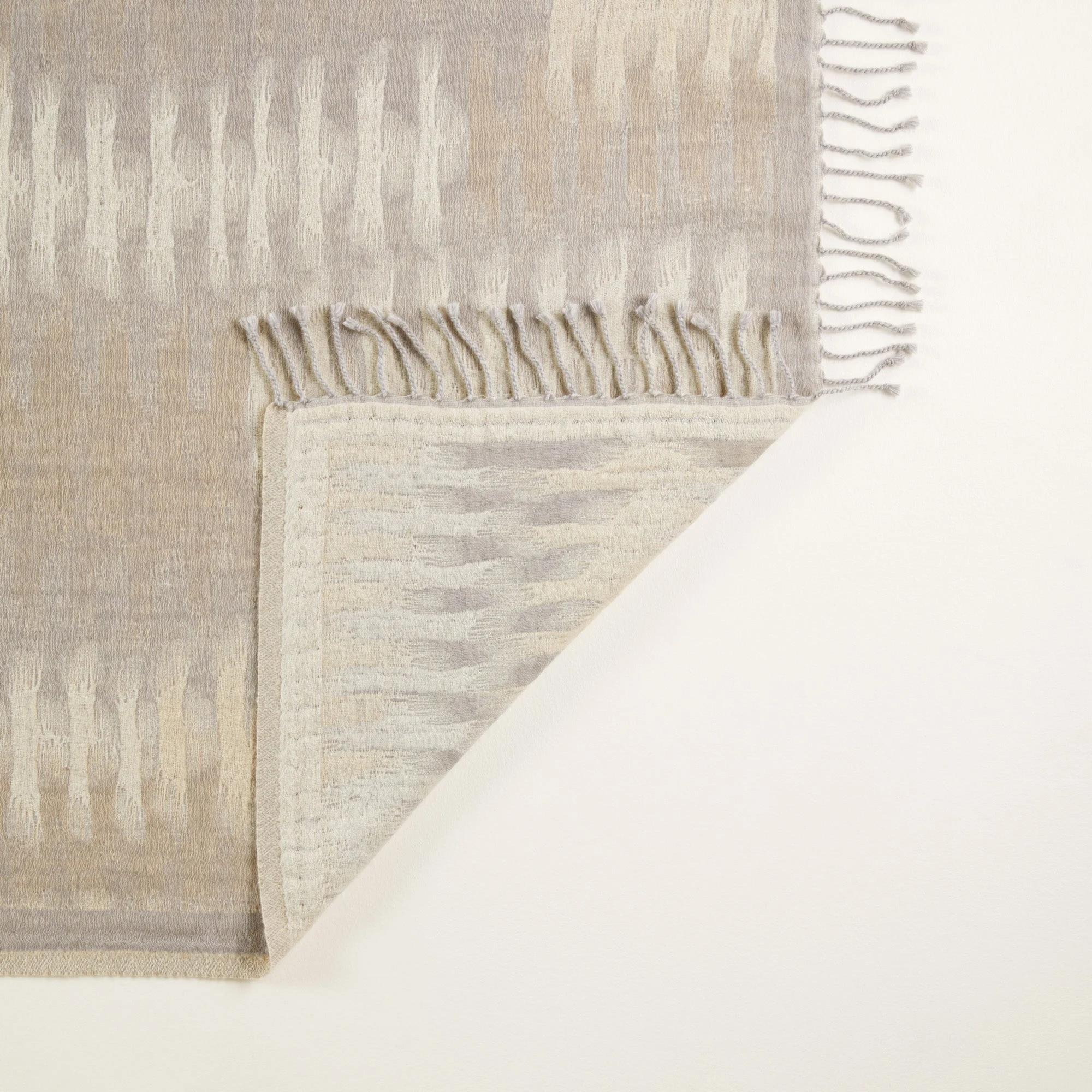 KHAN - Plaid pure laine | Beige