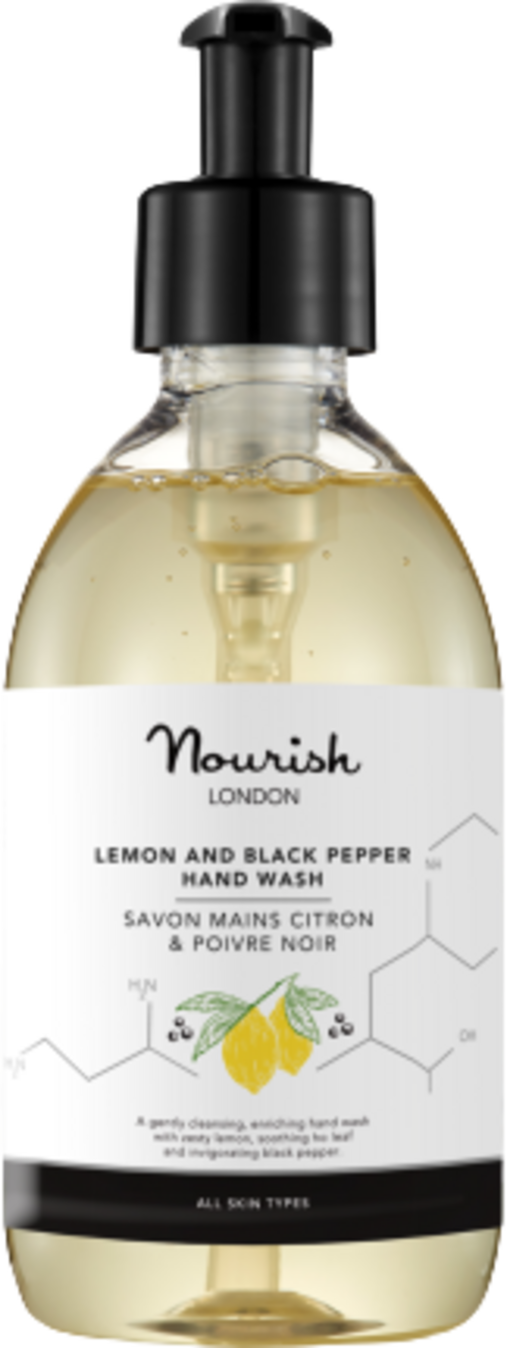 Nourish London  Lemon & Black Pepper Hand Wash, 300 ml