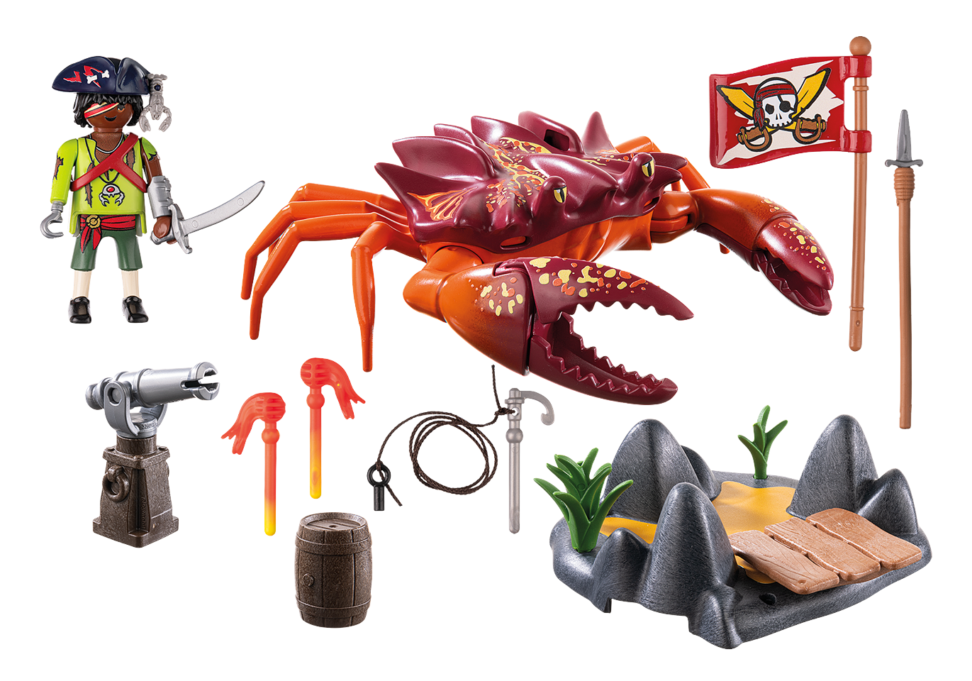 Playmobil - Kampen mod kæmpekrabben (71532)