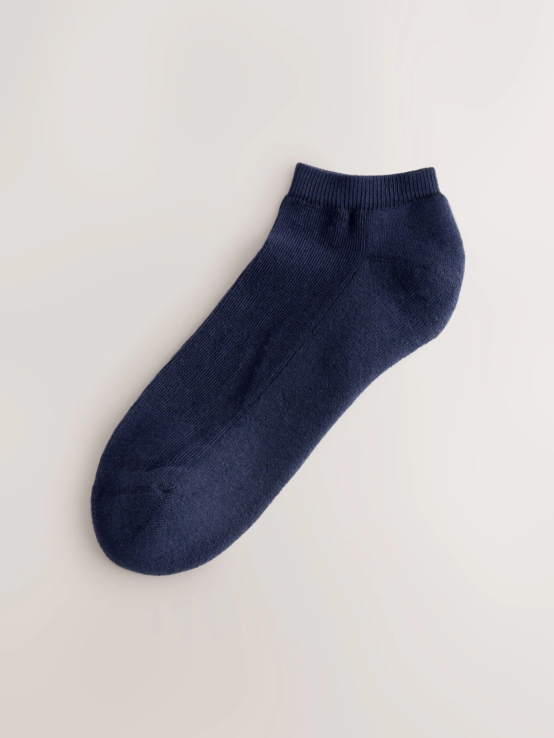 Roze/Blauw/Naturel - 4 paar sneakersokken met verdikte zool
