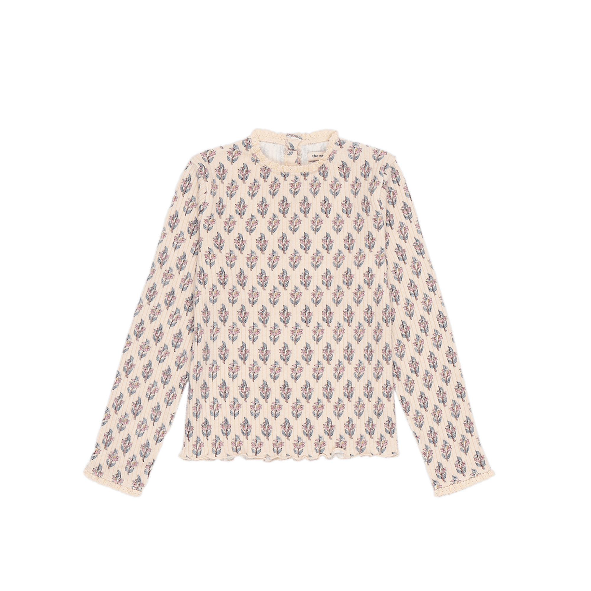 BETSY - Tee-shirt col rond en coton imprimé | Rose
