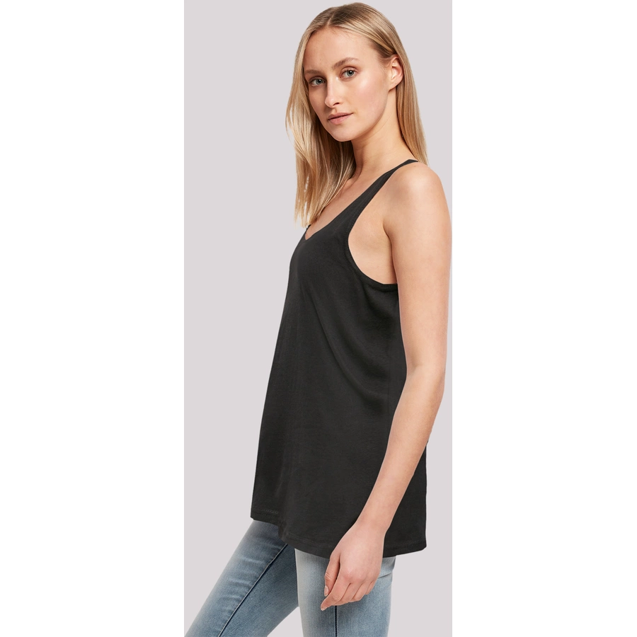 F4NT4STIC Ladies Tanktop Kanagawa Welle schwarz