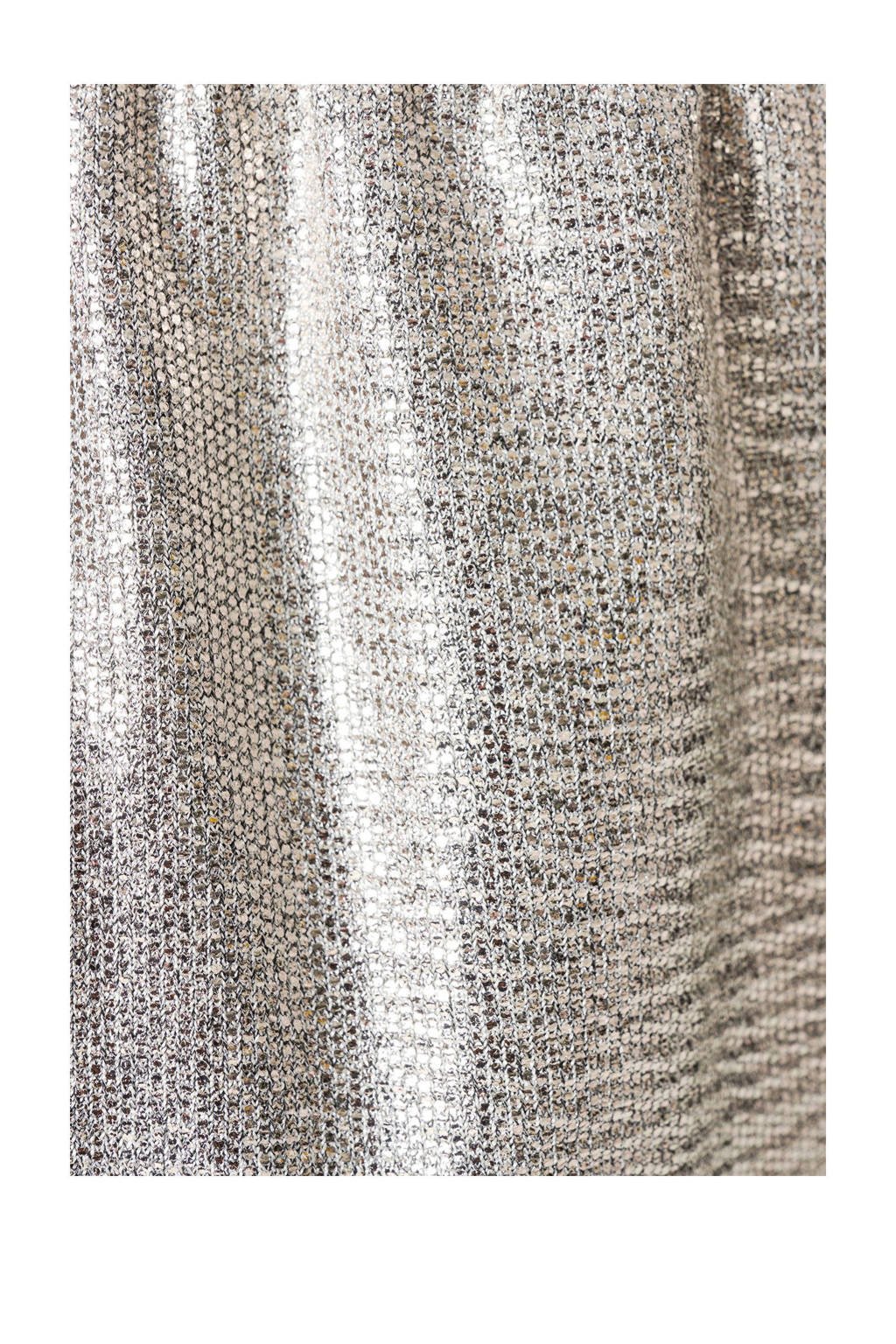 Shoeby wide leg broek met glitters zilver