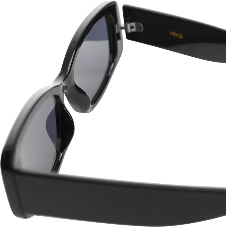 MANGO Rectangular sunglasses Black