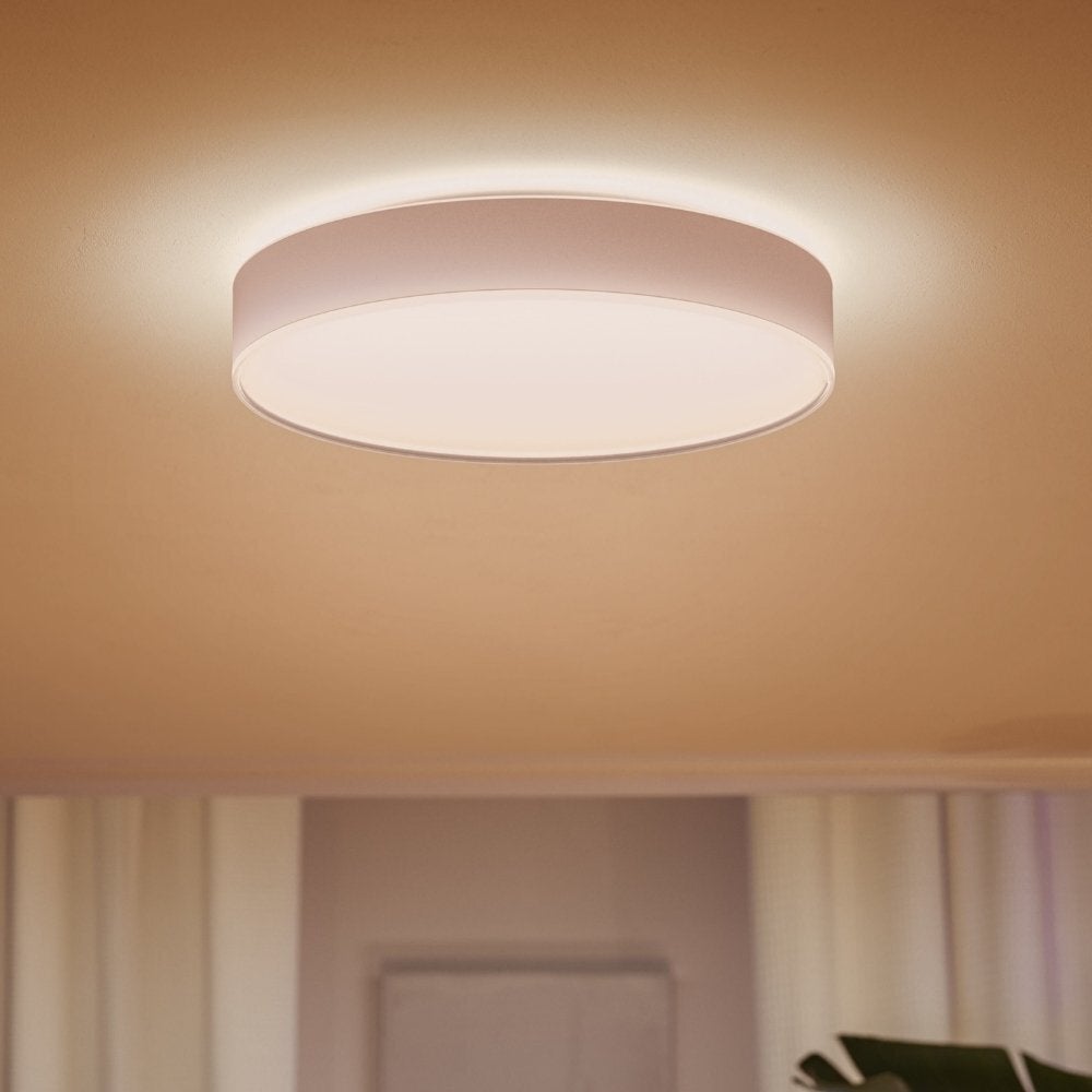Philips Hue Bluetooth White Ambiance LED-plafondlamp Enrave in wit 33,5W 4300lm