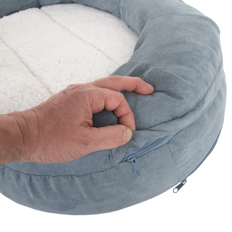 Panier ovale Memory, gris