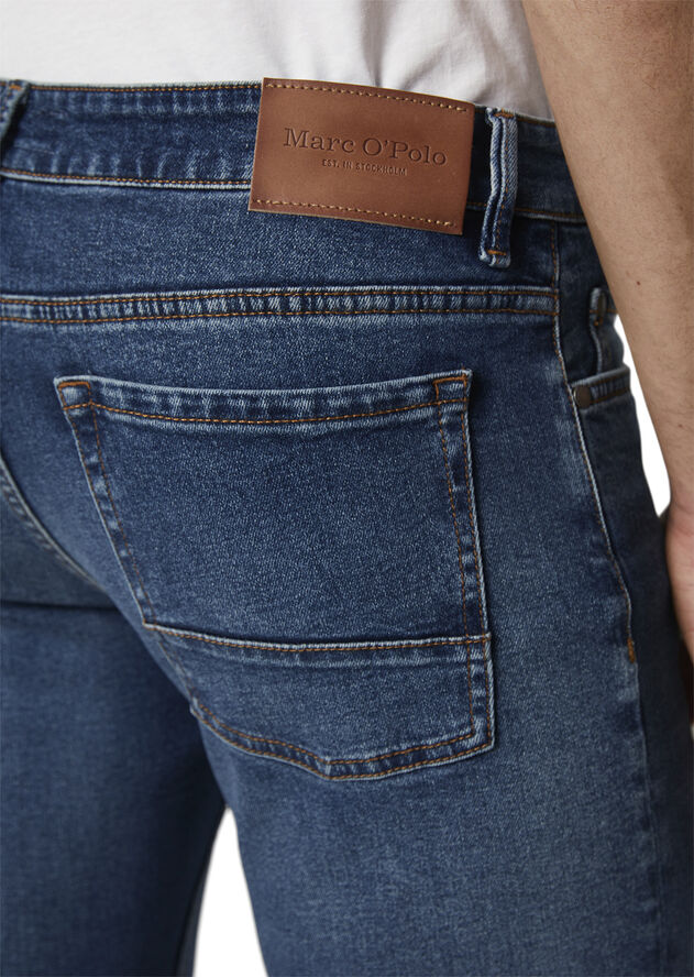 Marc O’Polo Denim trousers, shaped fit, shaped Retro blue wash