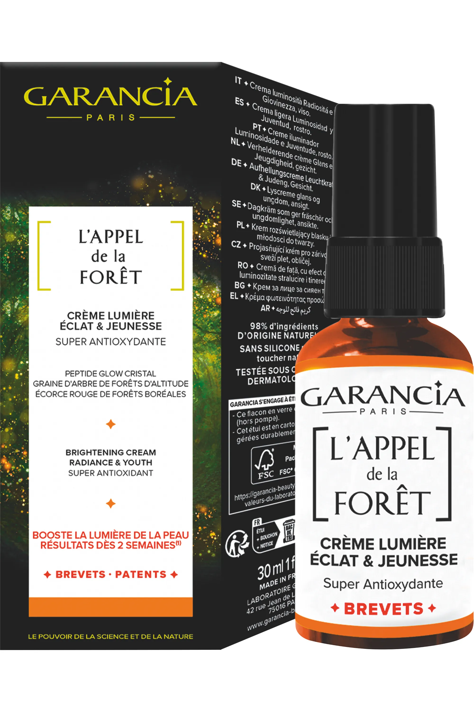 Garancia Crème lumière Eclat & Jeunesse L’Appel de la forêt-30 ml