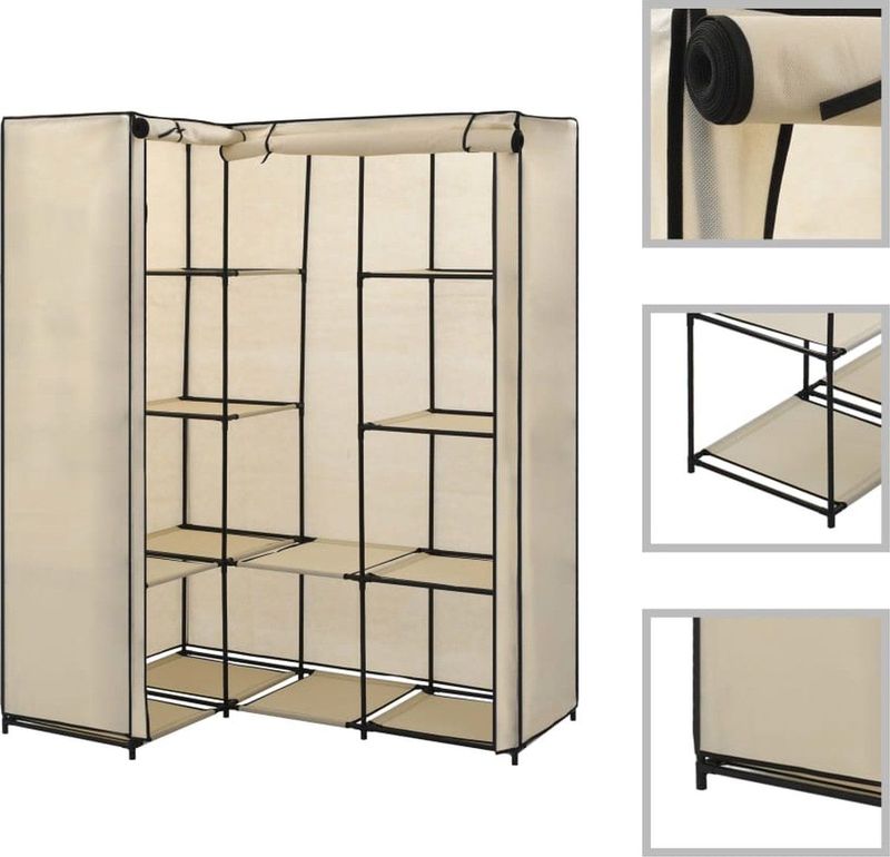 vidaXL-Hoekkledingkast-130x87x169-cm-crème