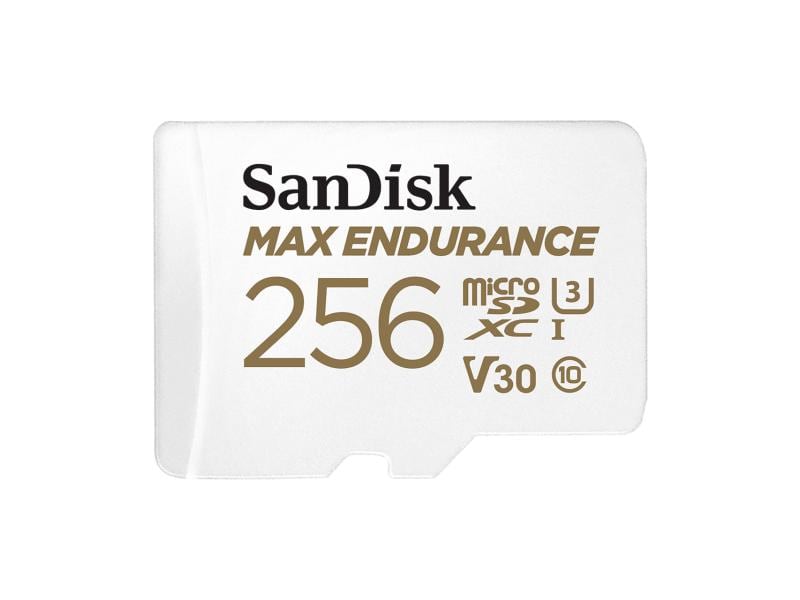 SanDisk microSDXC-Karte Max Endurance 256GB SD-Karte, Class 10 U3 UHS-I V30, 256 GB