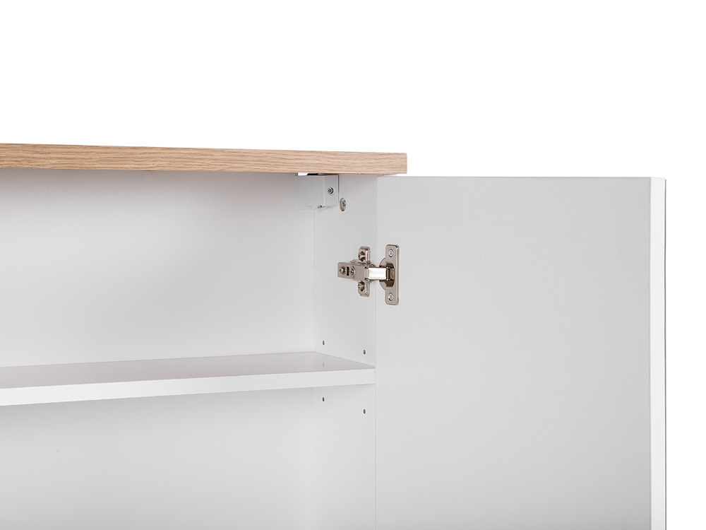 Comad Bali White 840 FSC spiegelkast 60cm eiken/wit