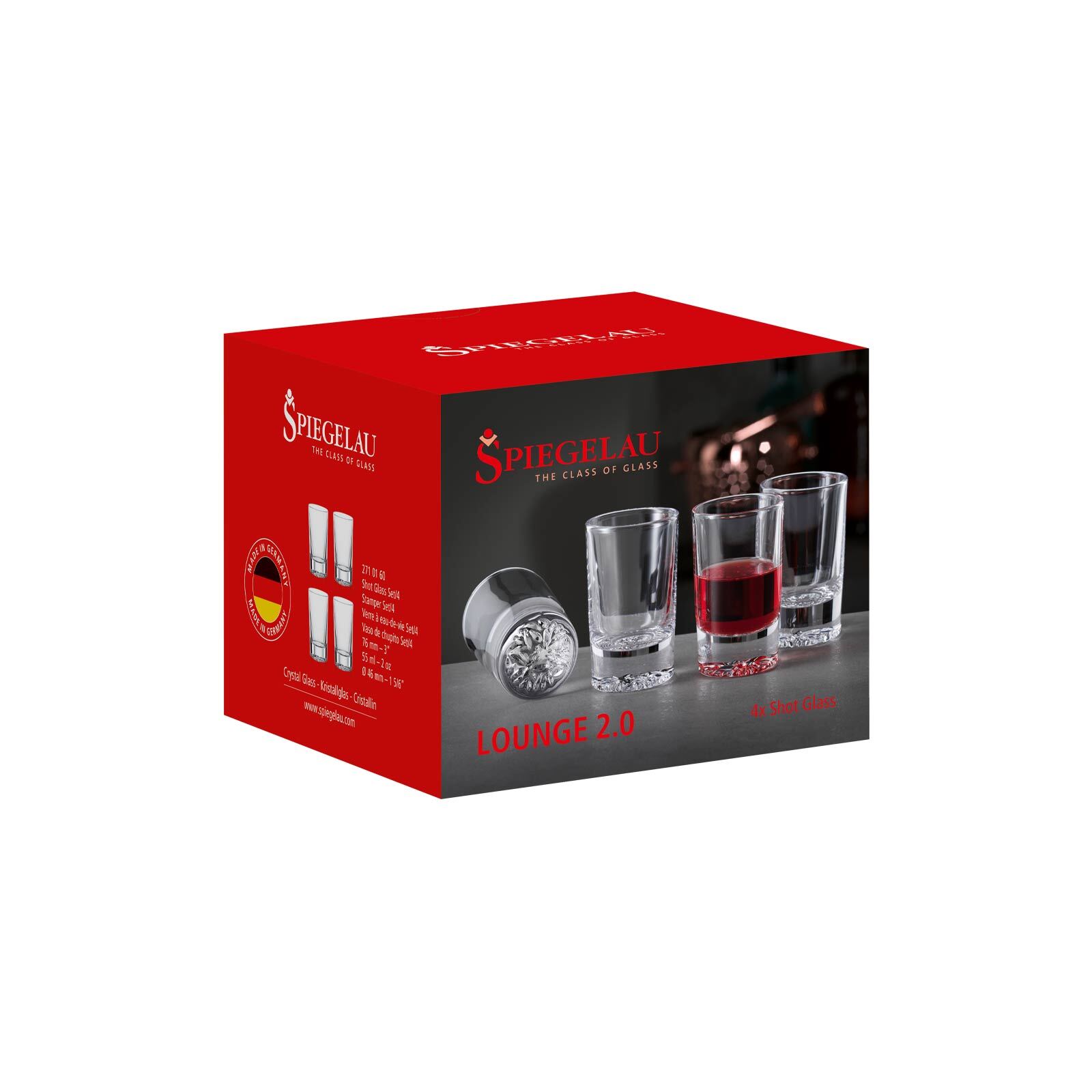 Spiegelau Shotgläser Lounge 2.0 55 ml 4er Set