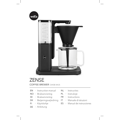 Wilfa Zense kaffemaskine cm10w-a125 - hvid