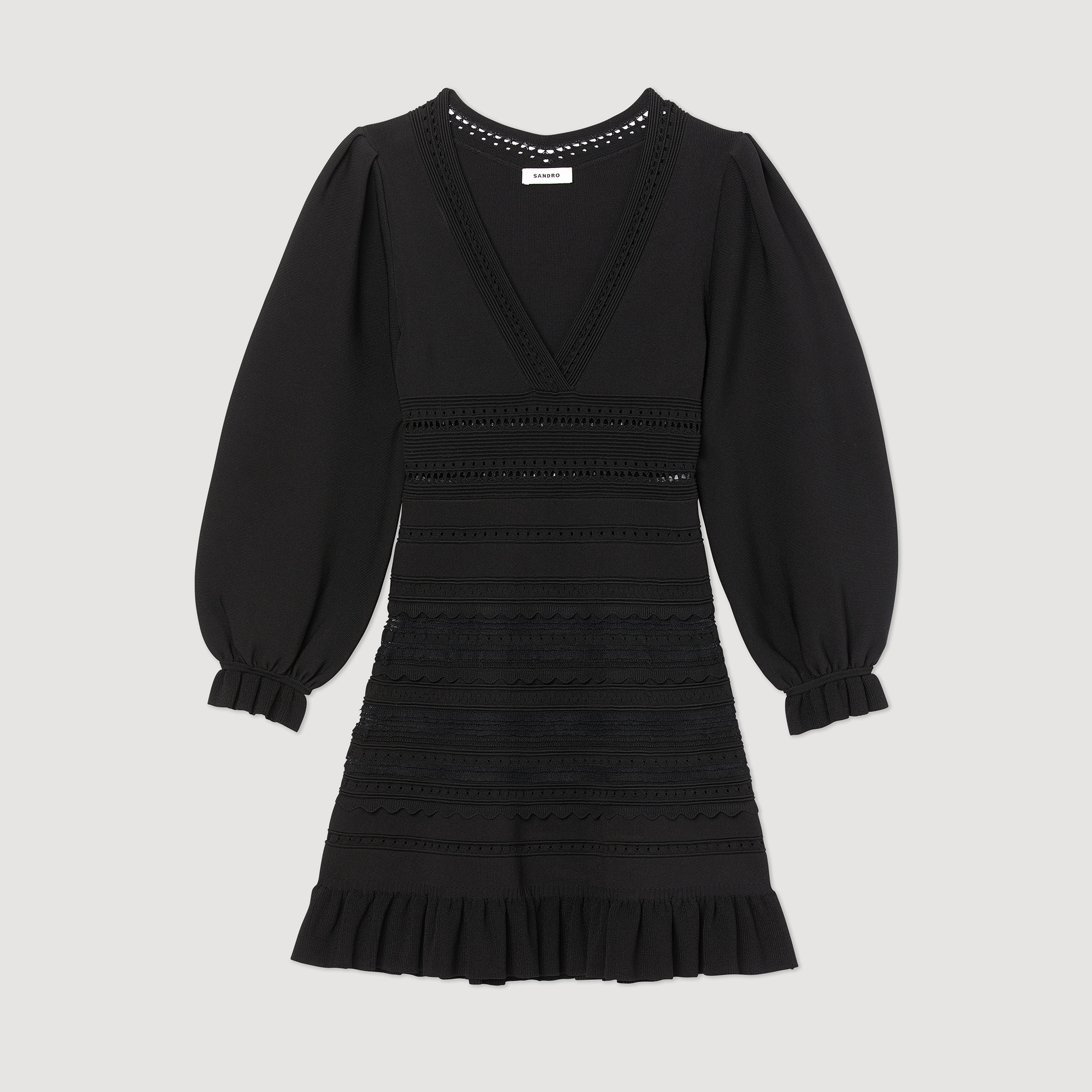 Robe courte á volants