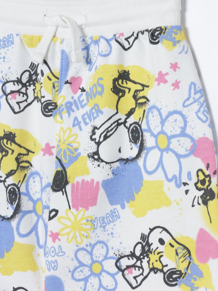 Calça de moletom estampada com Snoopy e Peanuts™ - Branco-sujo