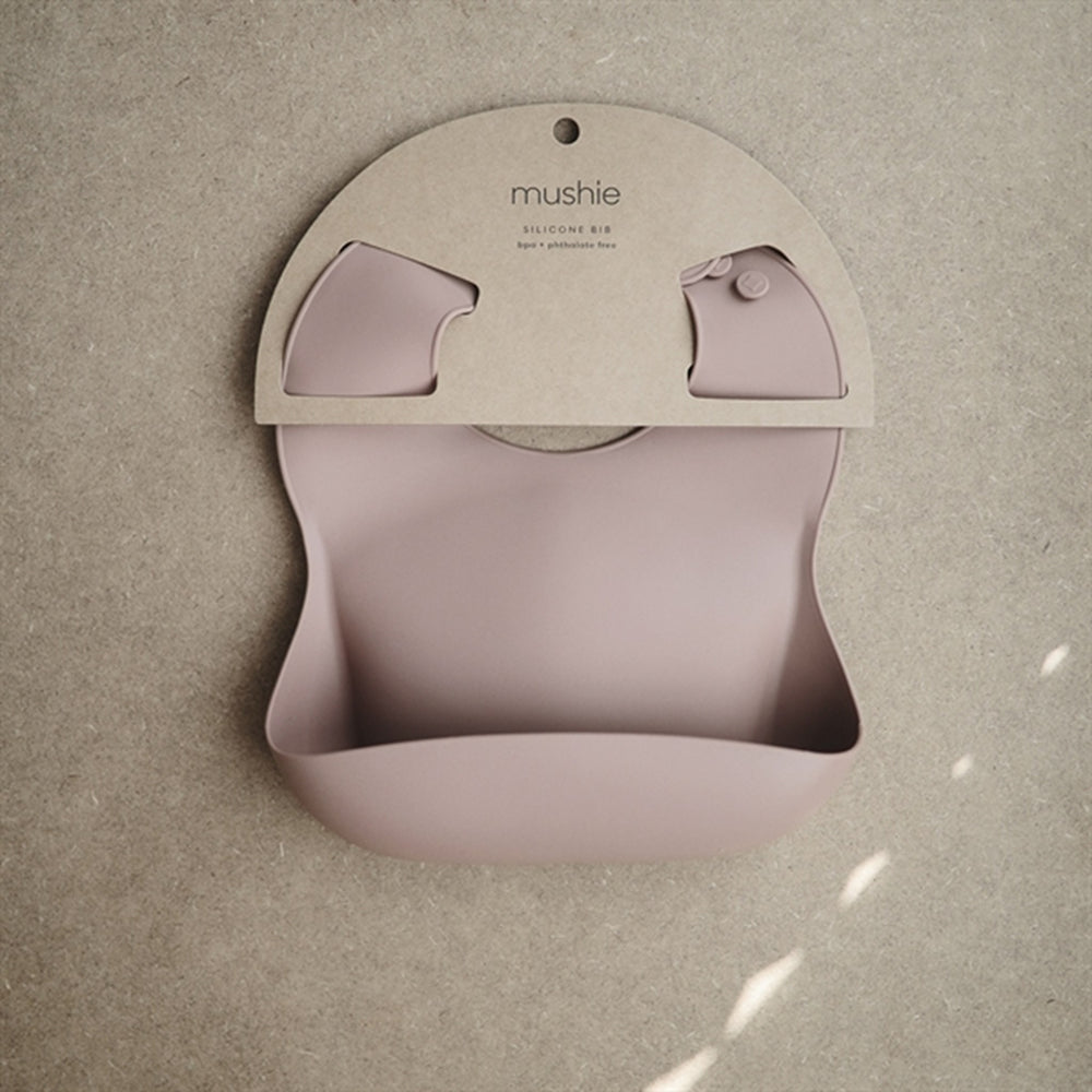 Silikone Hagesmæk Blush - Mushie → Luksusbaby.dk