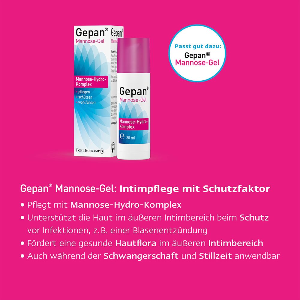 Gepan Mannose to go, trinkfertige Mannose mit Zink 14Stk.
