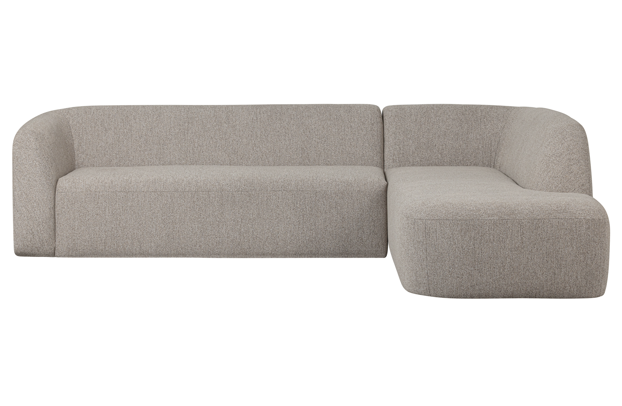 BePureHome hoekbank Sloping Rechts Off White Melange