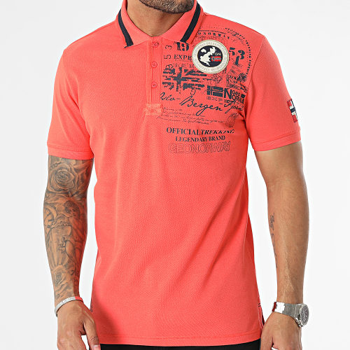 Polo Manches Courtes Orange