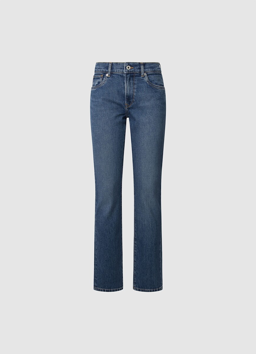 PEPE JEANS<br>Calça jeans slim, cintura alta