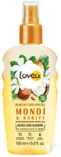 Lovea Démêlant Sans Rinçage Monoï Et Karité 150ml