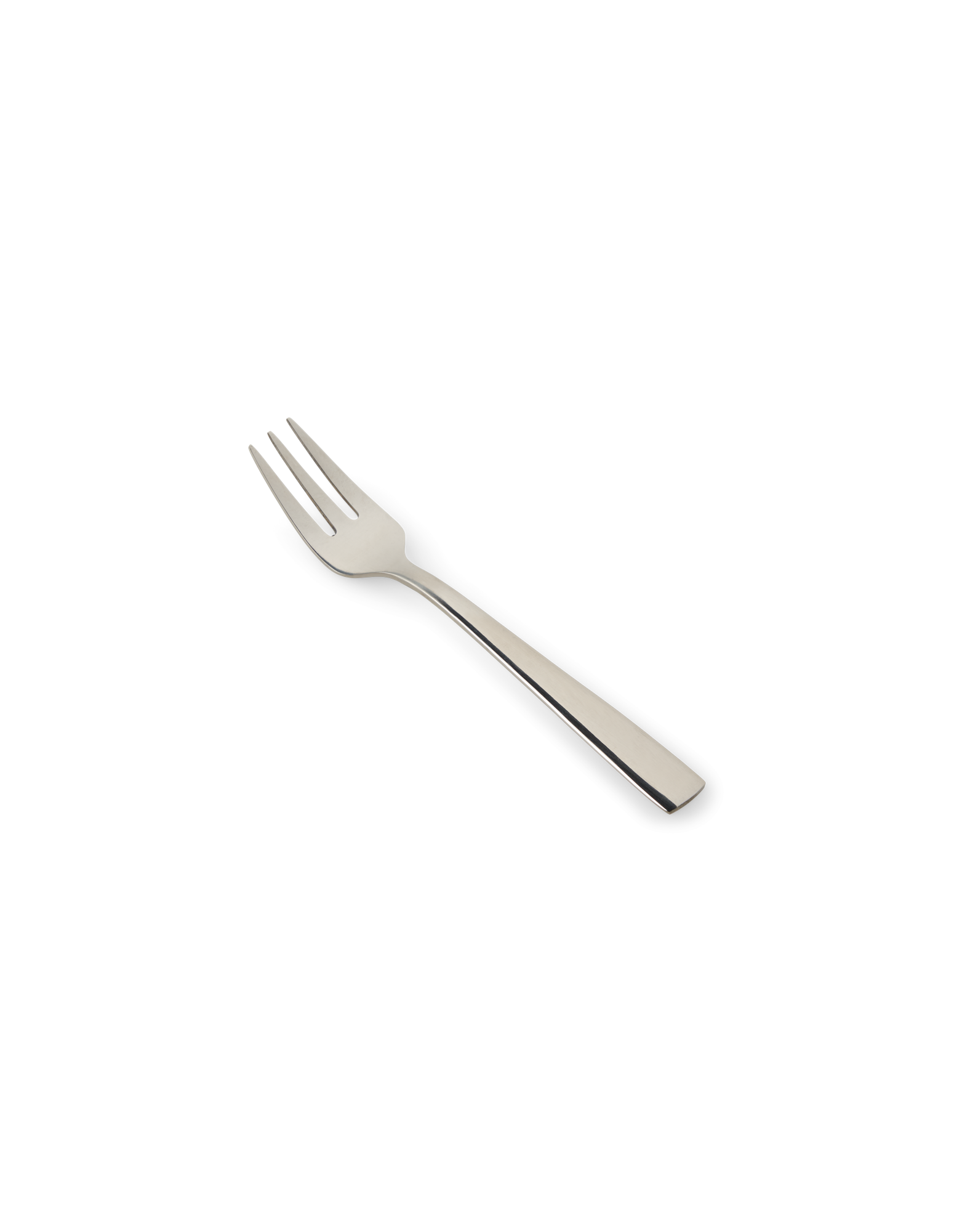 Kagegaffel med blank overflade | Rustfrit stål. 12,9 cm. | Silver