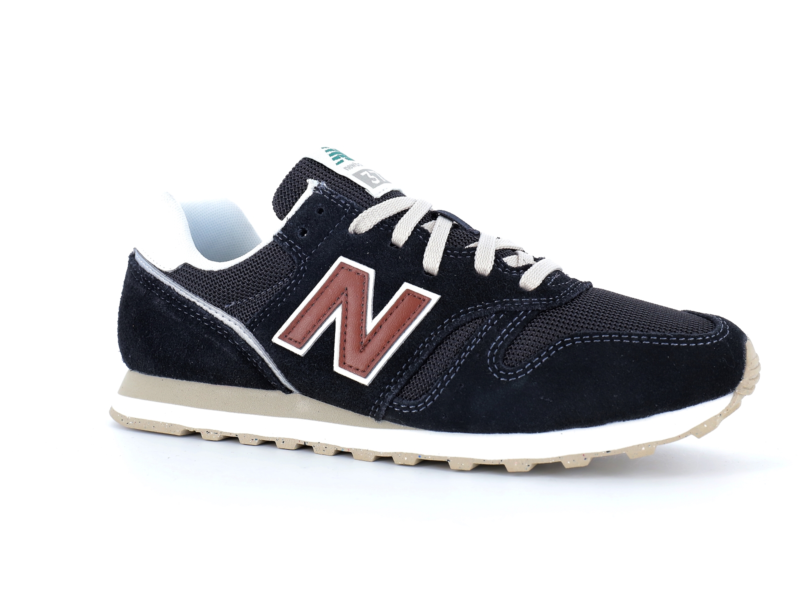 New balance a-ML373 Matières combinées Noir Marron