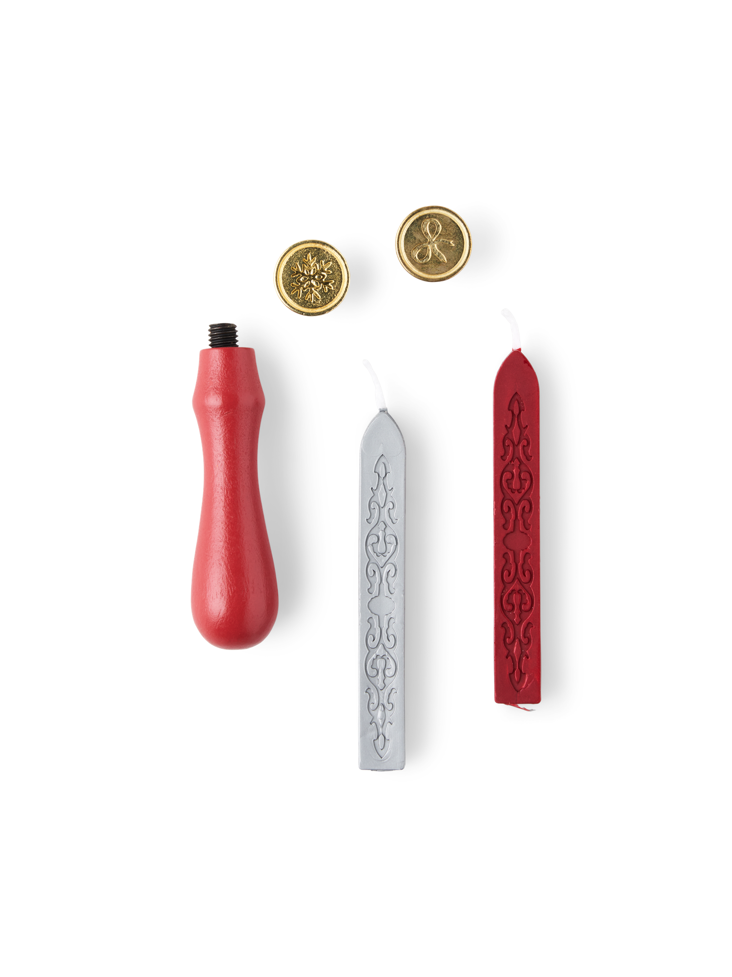 Voksforsegling med voksstænger | Schima superba/metal/bivoks. 9 cm. | Red