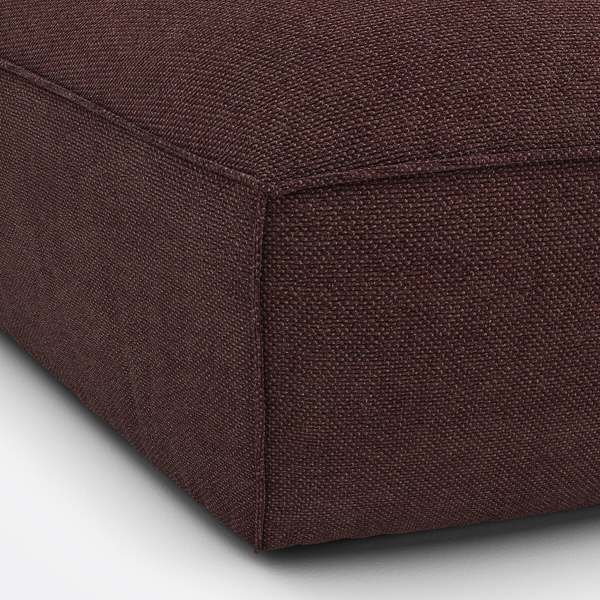 LA REDOUTE INTERIEURS<br>Canto aberto modular, tecido texturizado, Seven