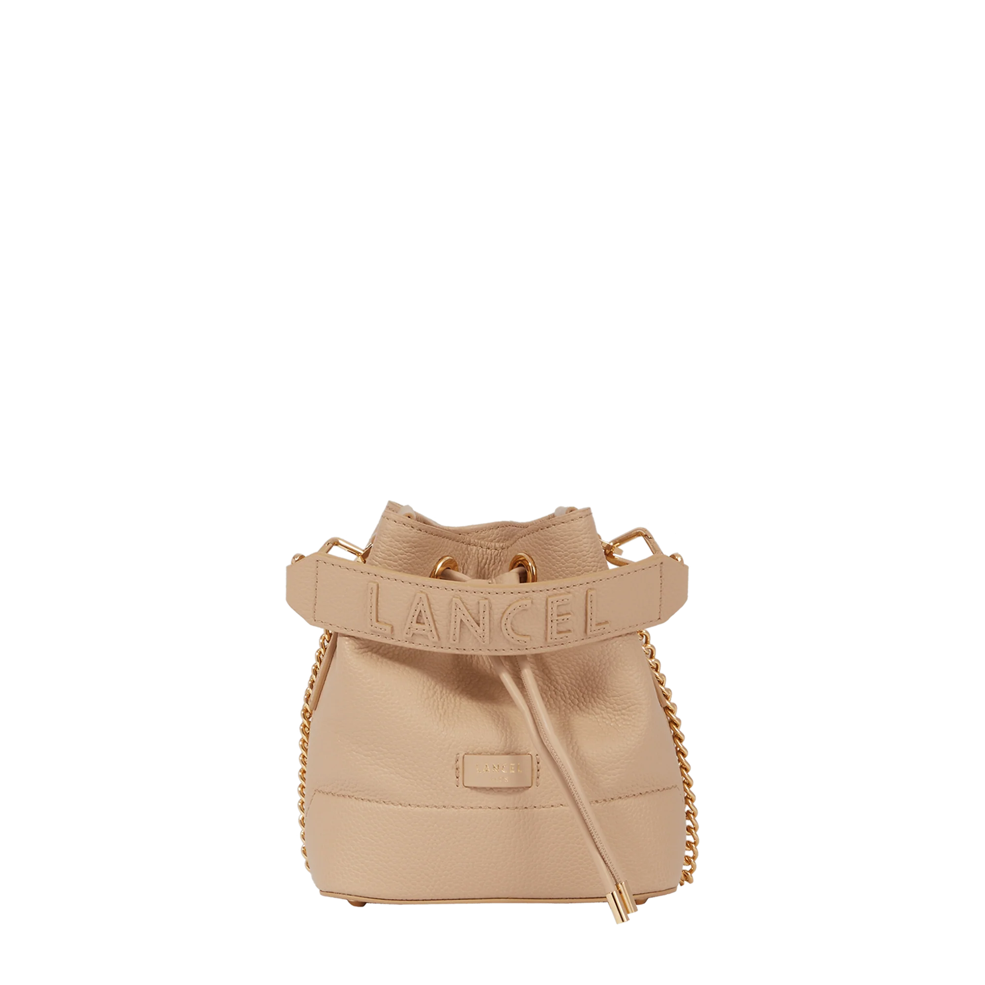 Mini sac seau Ninon de Lancel-Cappuccino/Dore