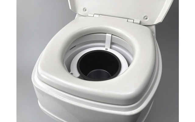 Flexaport Trenntoiletten-Einsatz Set passend für Brunner Optiloo in weiß PVC mit 50 Tüten geruchsdicht inkl. Folienschweißgerät 15 cm