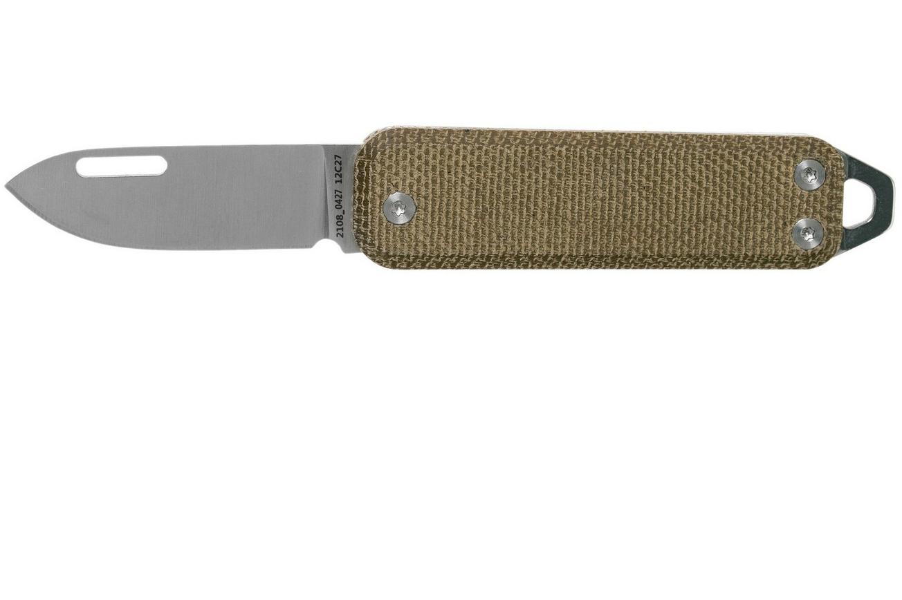 The James Brand Elko Satin   OD Green Micarta KN117127-00 zakmes