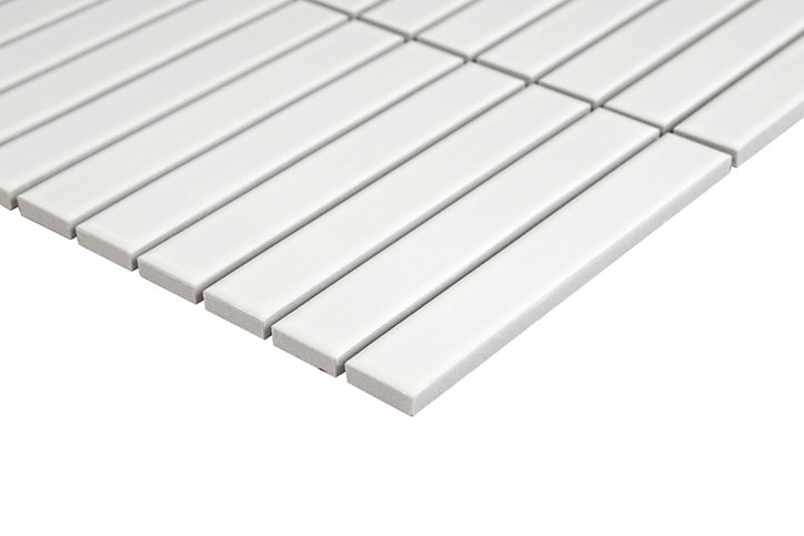 Mosaïque céramique Luisa blanc L. 29,8 x l. 29,5 cm GoodHome