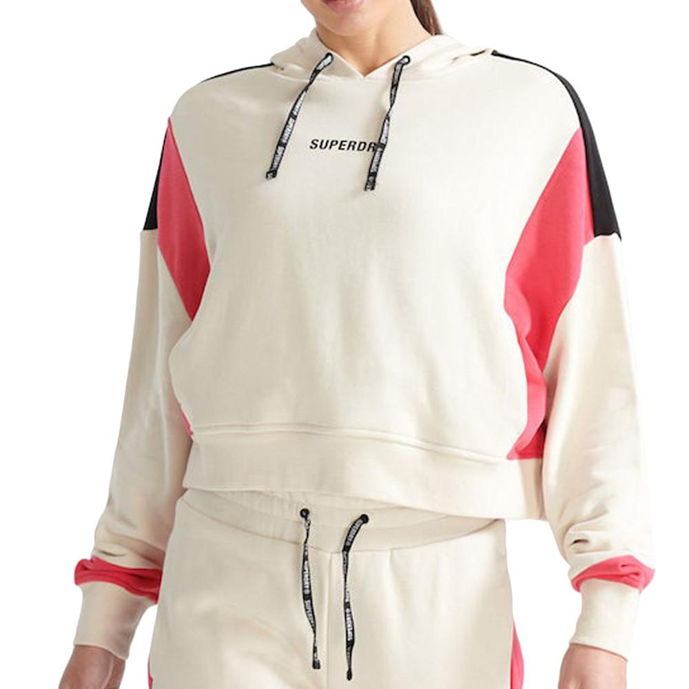 Superdry Sweat à capuche Beige Femme Superdry Train Core