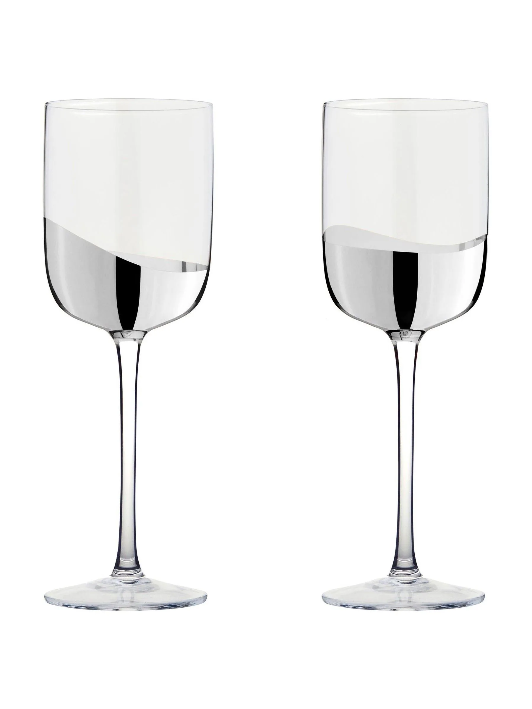 Anton Studio Designs Set of 2 Wave Wine Glasses